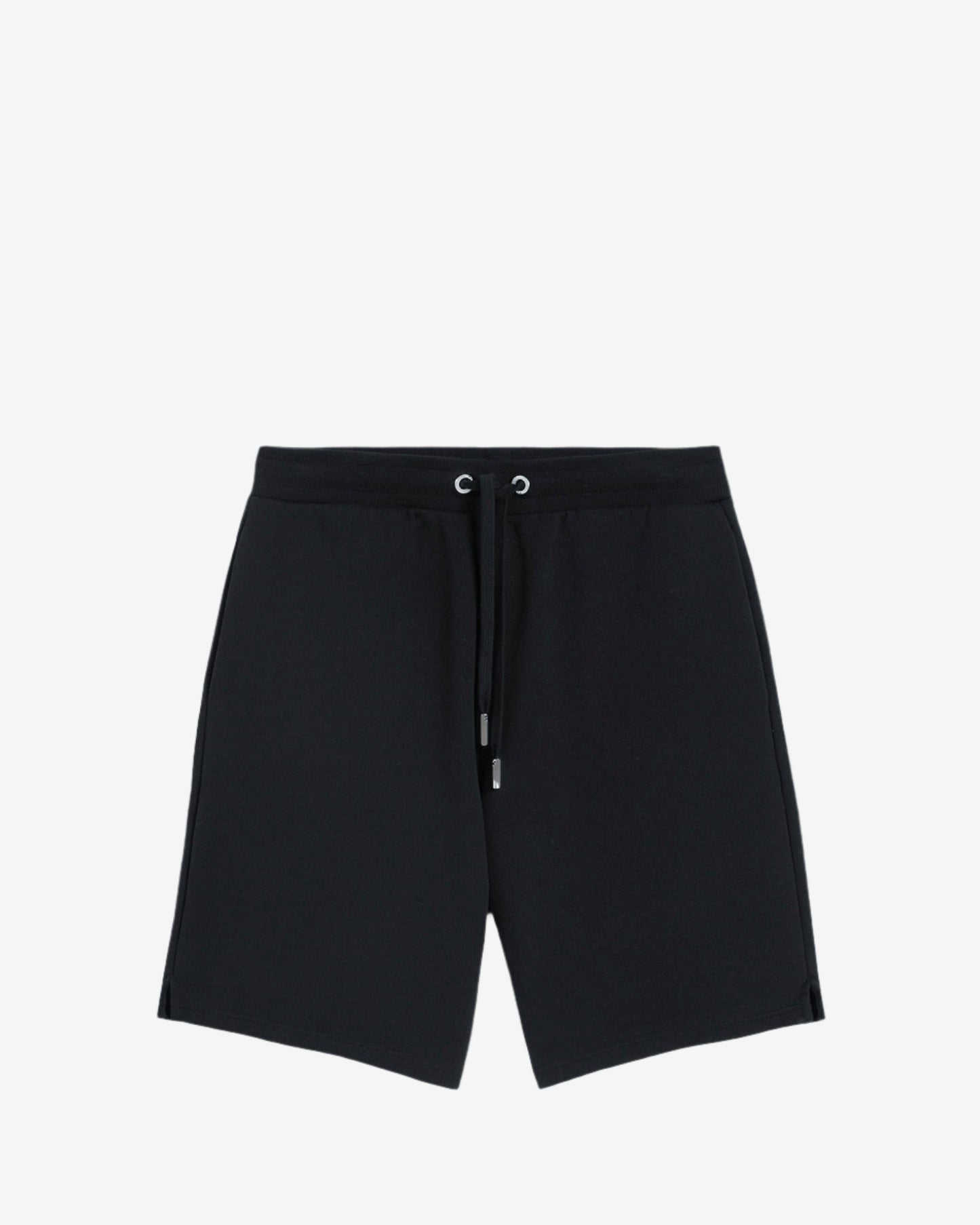 Black shorts on a white background