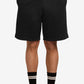 Black shorts on a white background