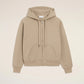 Small ADC Embossed Zipped Hoodie With Hood