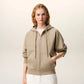 Small ADC Embossed Zipped Hoodie With Hood