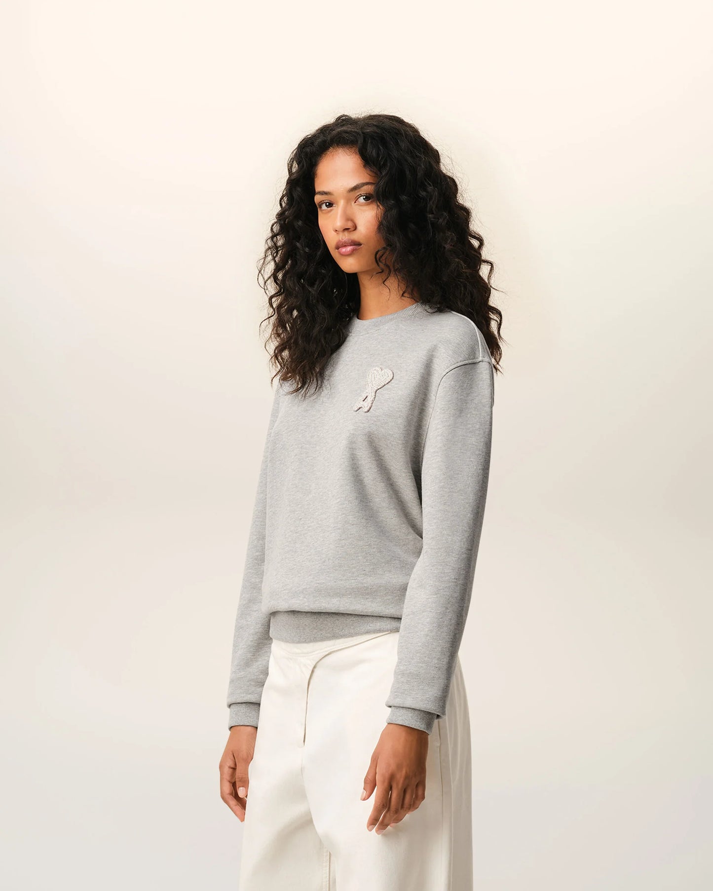Cotton Knitted Ami De Coeur Sweatshirt