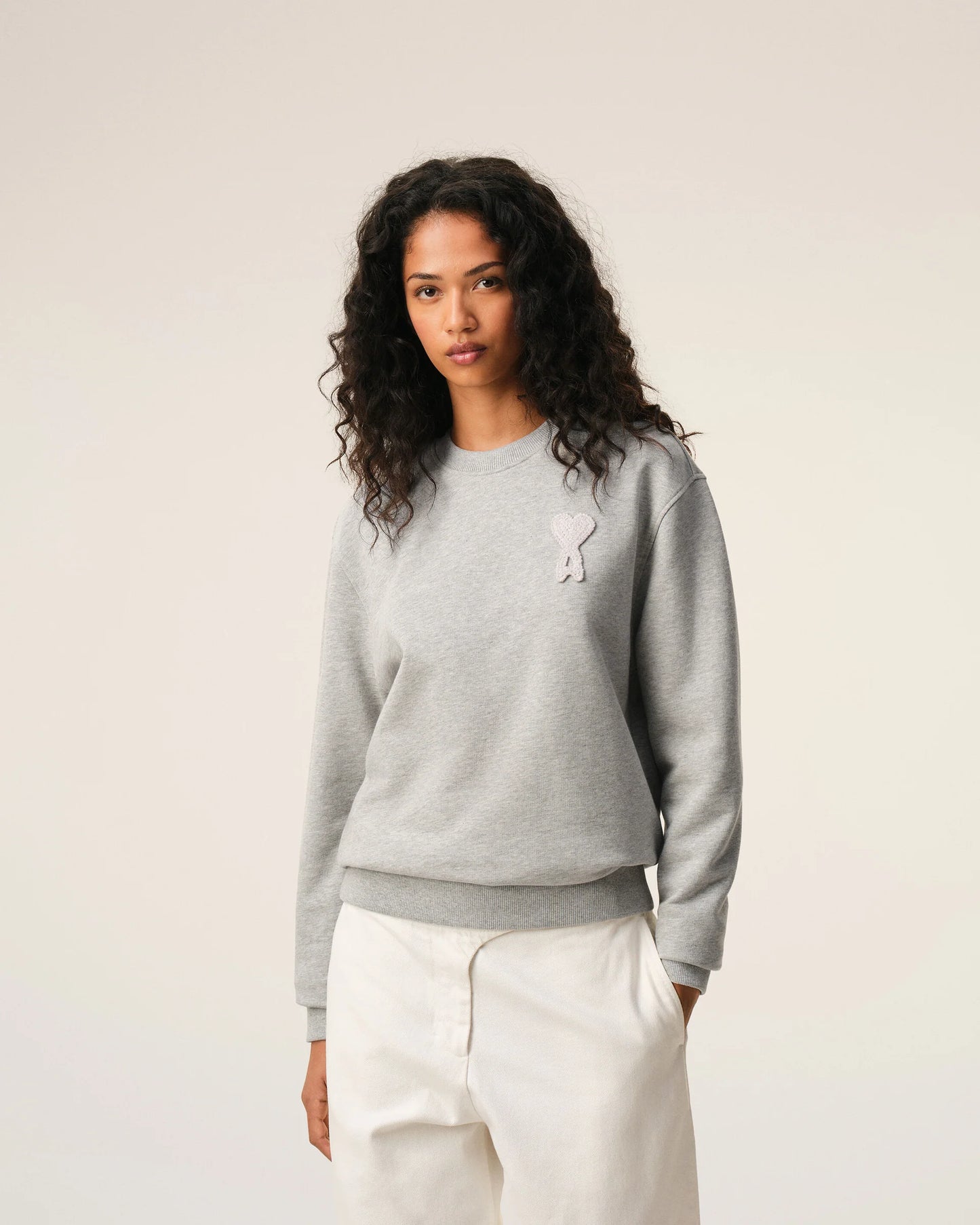 Cotton Knitted Ami De Coeur Sweatshirt