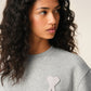 Cotton Knitted Ami De Coeur Sweatshirt