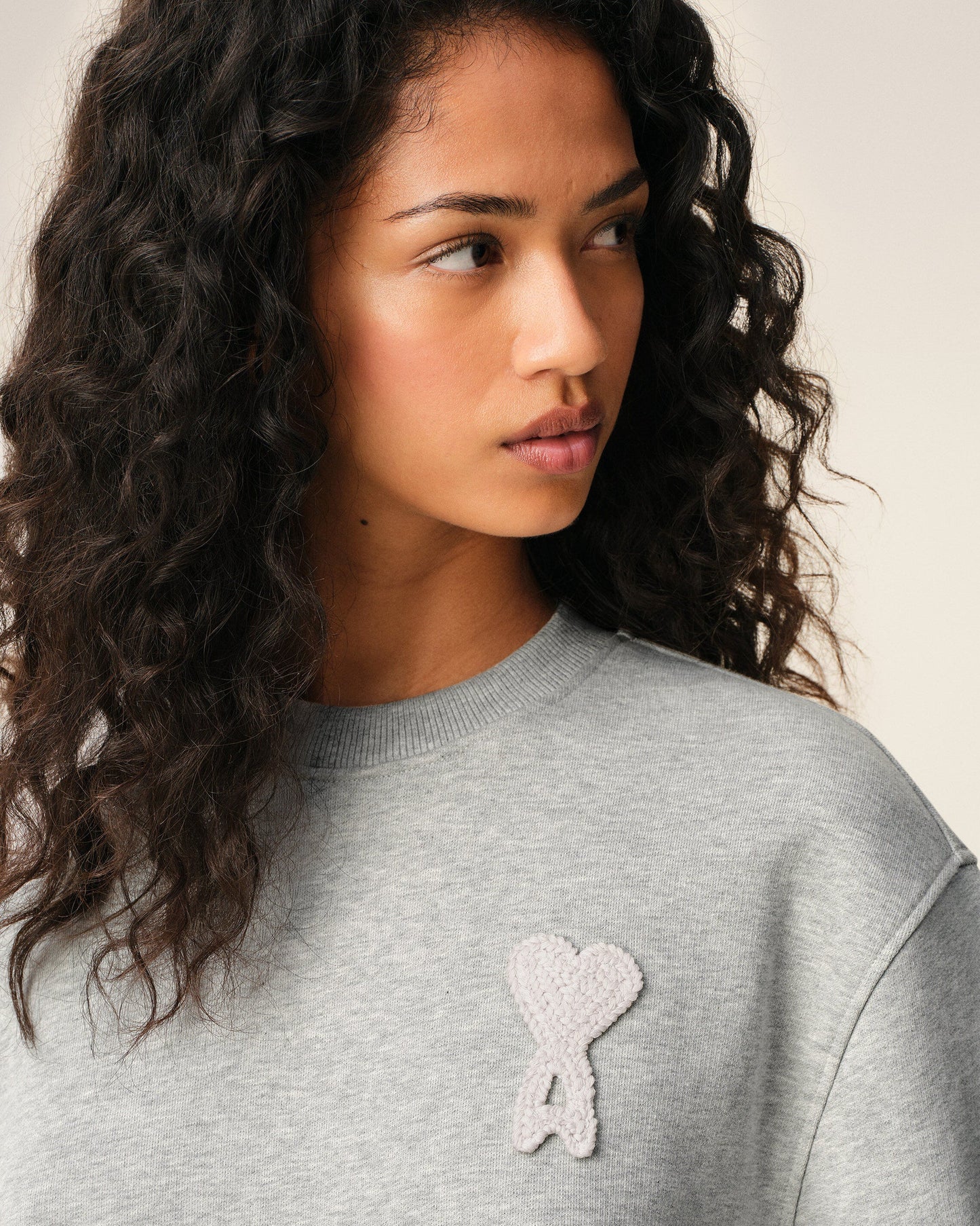 Cotton Knitted Ami De Coeur Sweatshirt