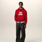 Hoodie With Ami Paris Felt Embroidery