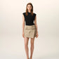 Sleeveless top in crepe jersey