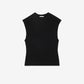 Sleeveless top in crepe jersey