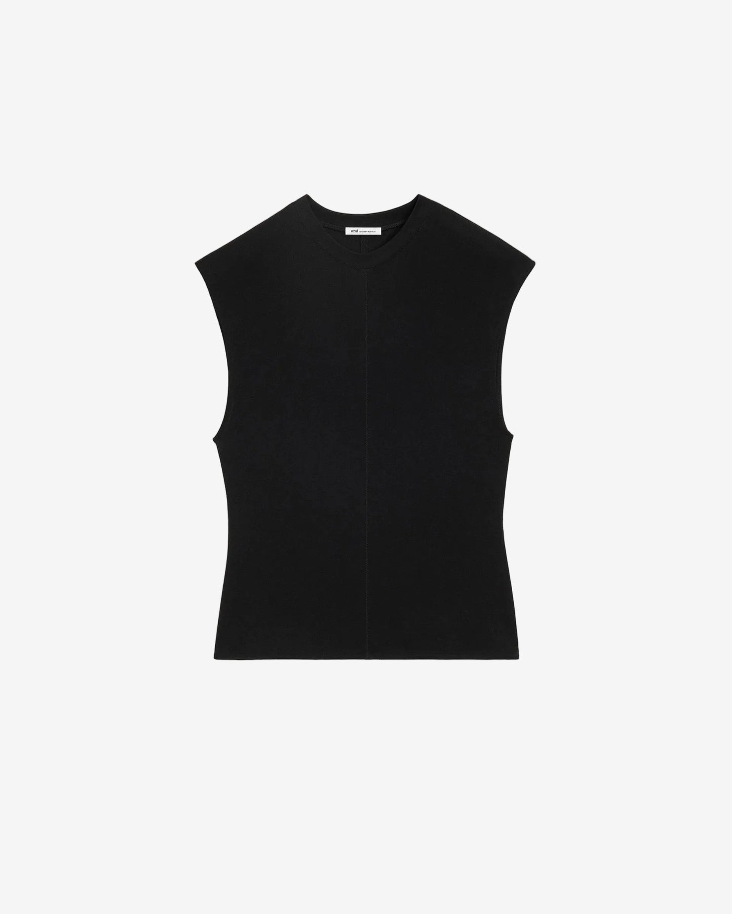 Sleeveless top in crepe jersey