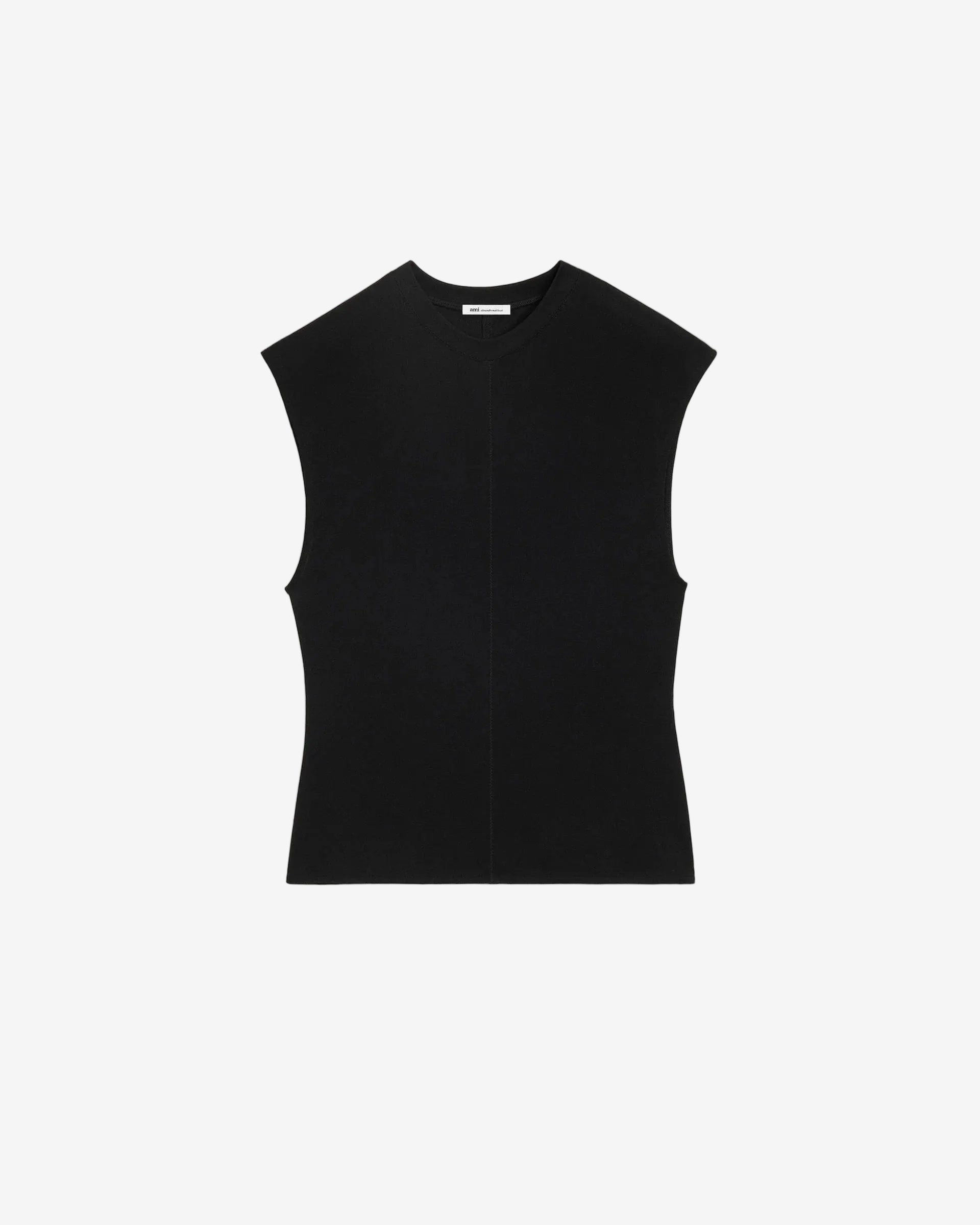 Sleeveless top in crepe jersey