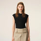 Sleeveless top in crepe jersey