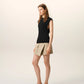 Sleeveless top in crepe jersey