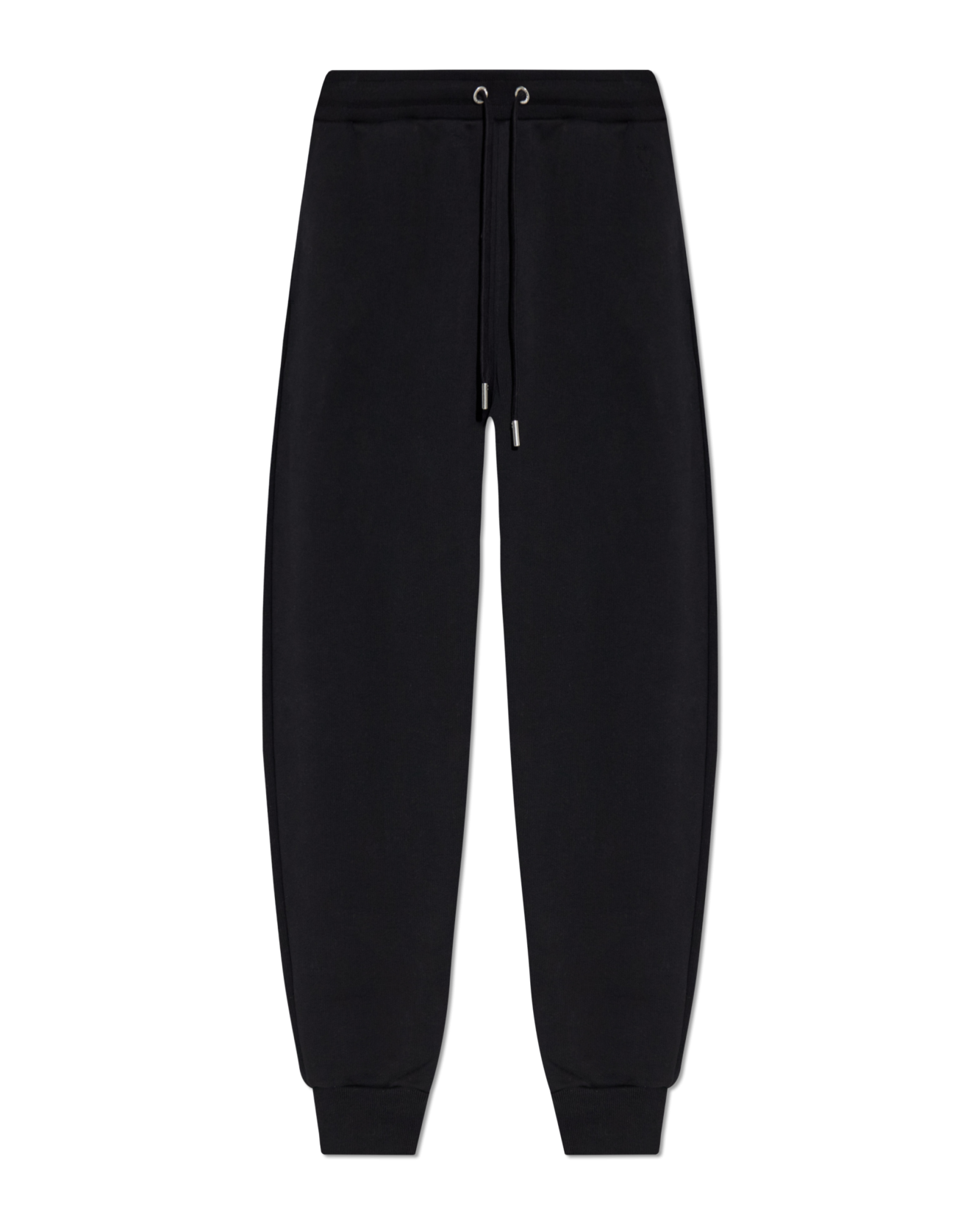 Black sweatpants on a white background