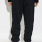 Black sweatpants on a white background