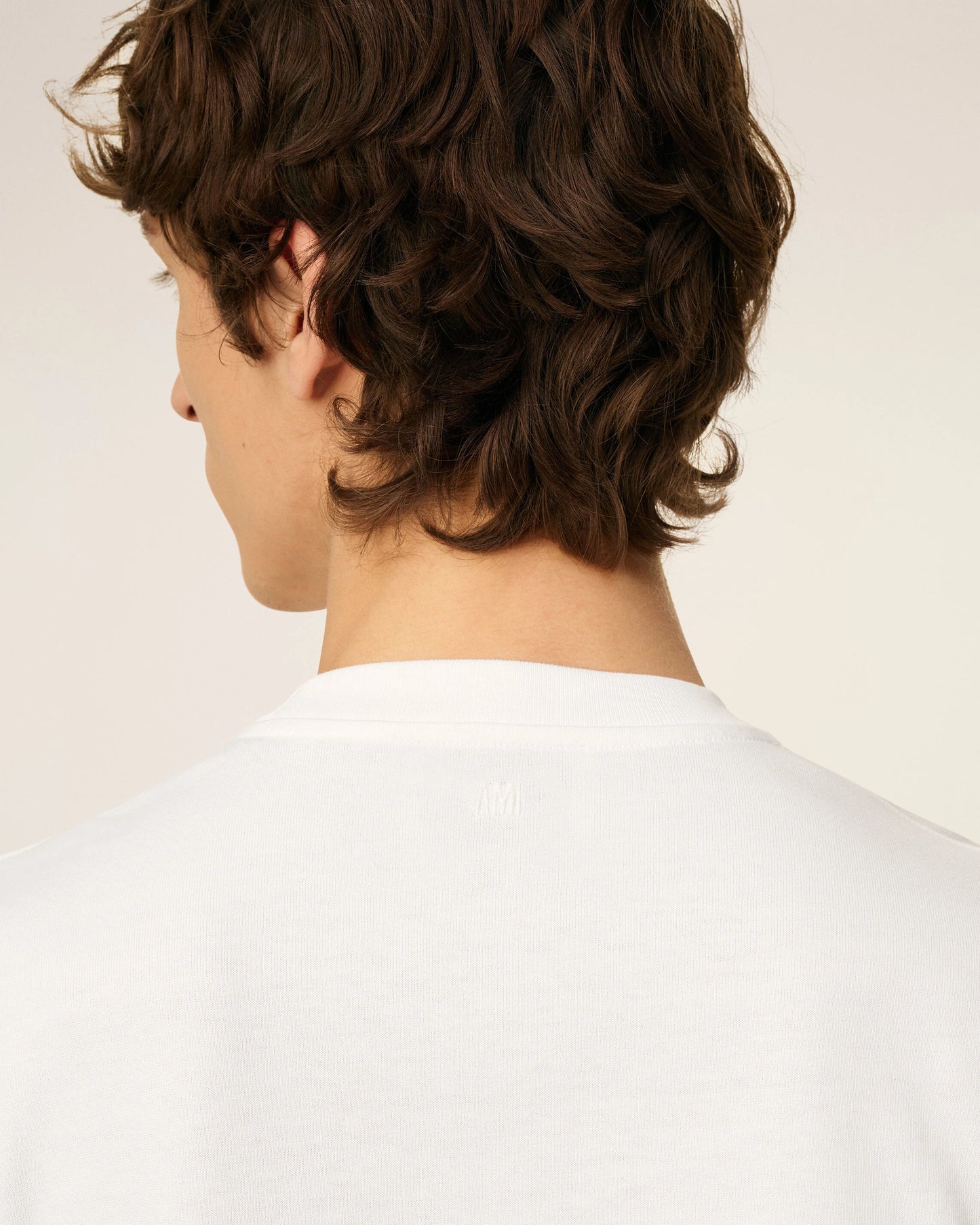 T-shirt With Tonal Embossed Big Ami De Coeur