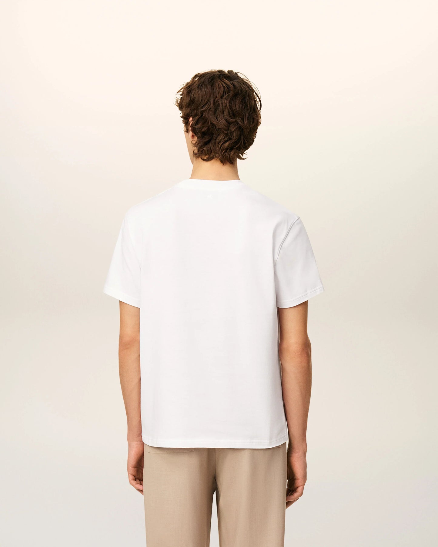T-shirt With Tonal Embossed Big Ami De Coeur