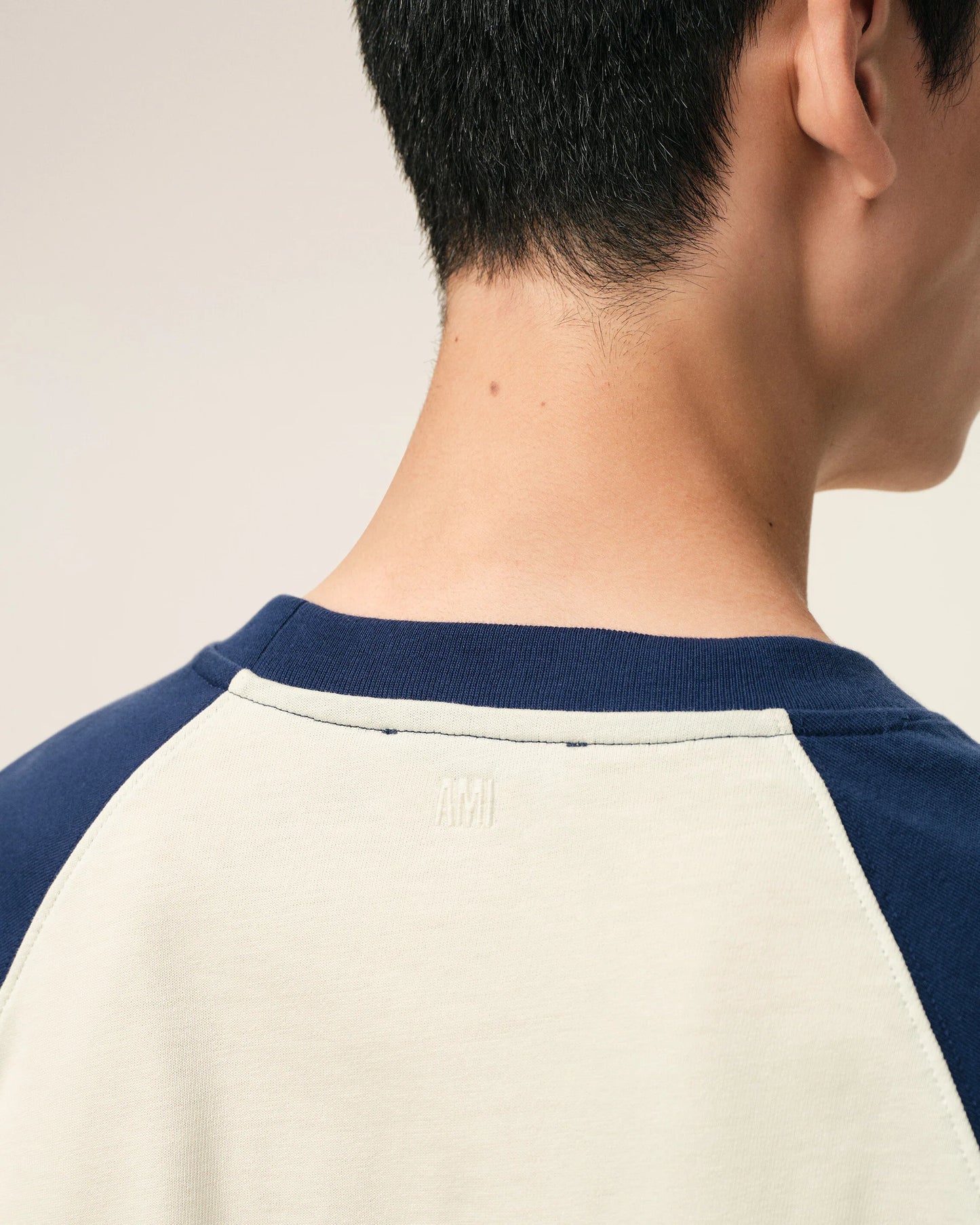 Short Sleeves Boxy Fit T-shirt With Ami De Coeur Knitted Patch