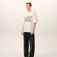 Boxy Fit Short Sleeves T-shirt With Ami Paris Print At Front And Back