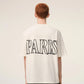 Boxy Fit Short Sleeves T-shirt With Ami Paris Print At Front And Back