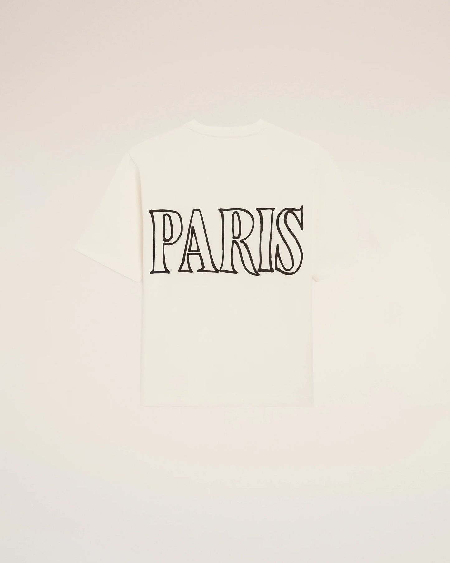 Boxy Fit Short Sleeves T-shirt With Ami Paris Print At Front And Back