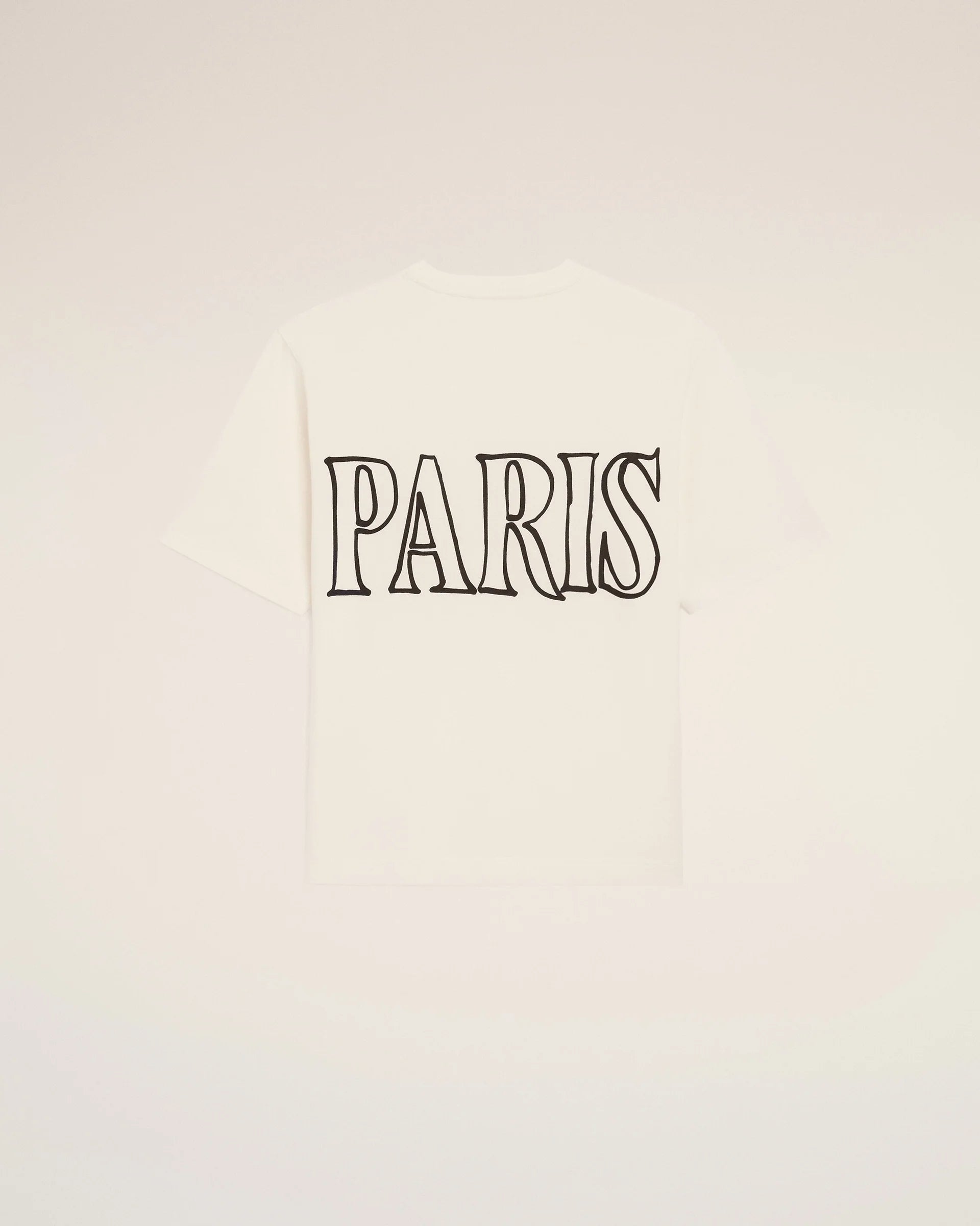 Boxy Fit Short Sleeves T-shirt With Ami Paris Print At Front And Back