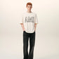 Boxy Fit Short Sleeves T-shirt With Ami Paris Print At Front And Back