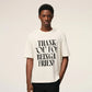 Boxy Fit Short Sleeves T-shirt "Thank You For Being A Friend"