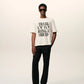 Boxy Fit Short Sleeves T-shirt "Thank You For Being A Friend"