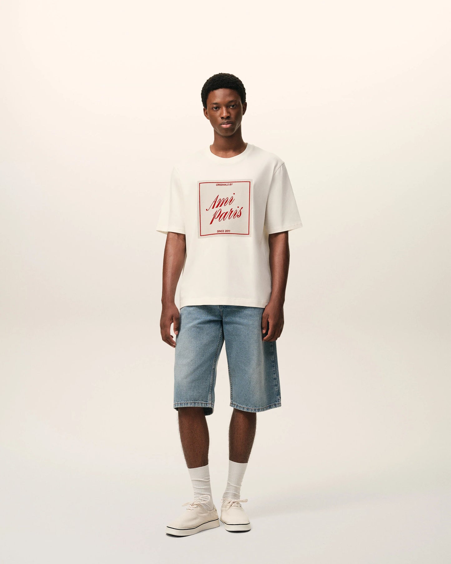 Boxy Fit Short Sleeves T-shirt With Signature Print At Front