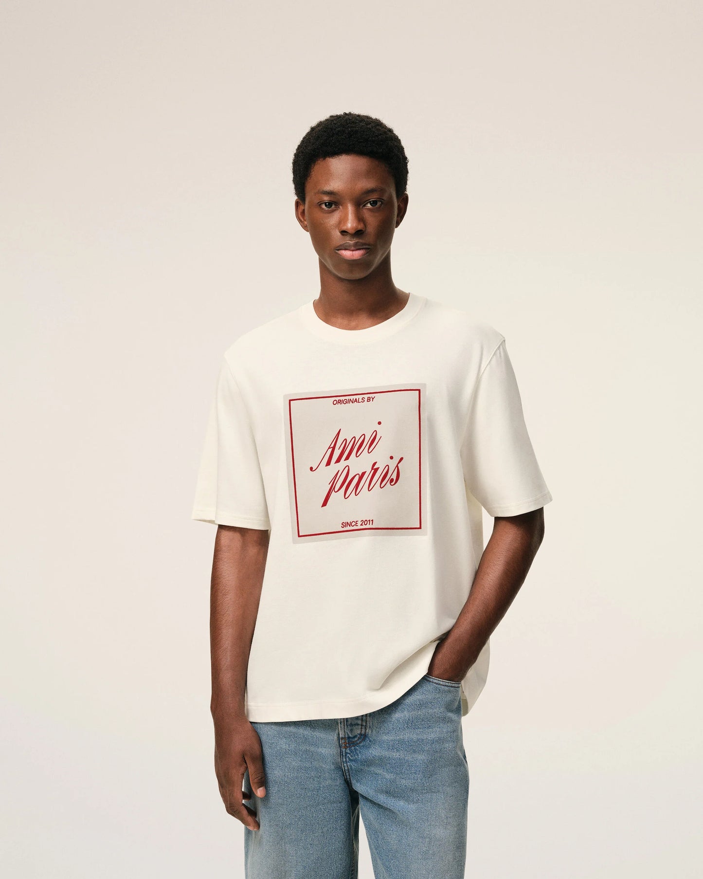 Boxy Fit Short Sleeves T-shirt With Signature Print At Front