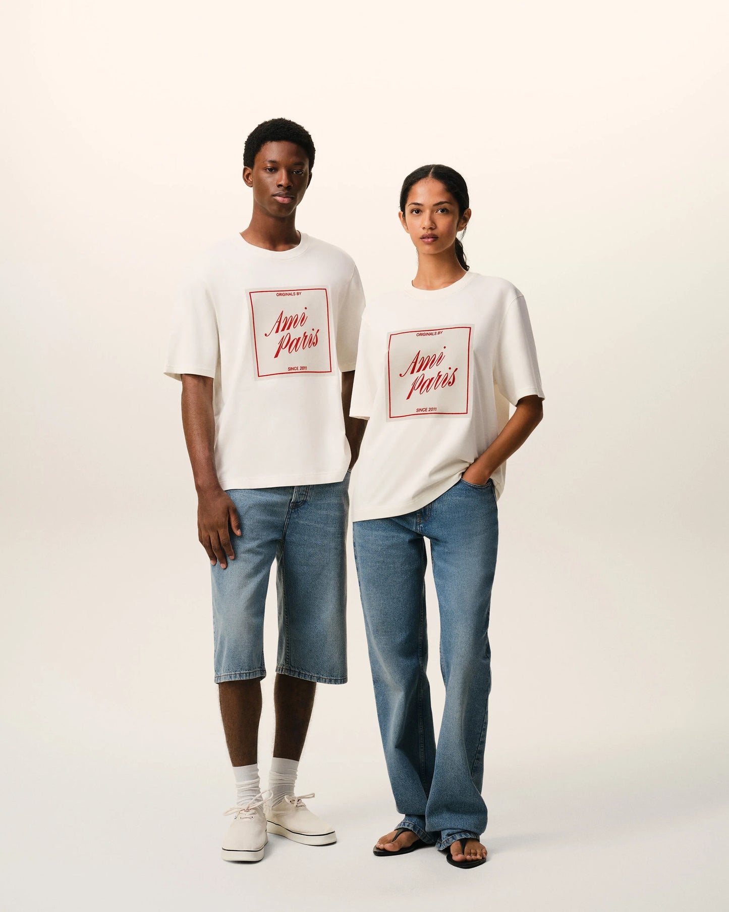 Boxy Fit Short Sleeves T-shirt With Signature Print At Front