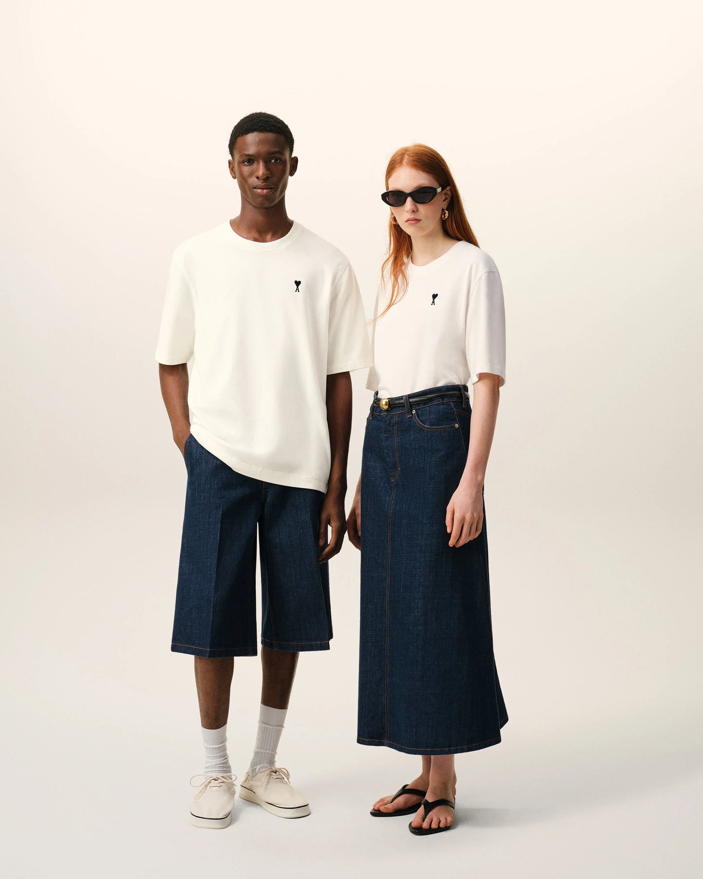 Boxy Fit Short Sleeves ADC T-shirt With Signature Print At Back