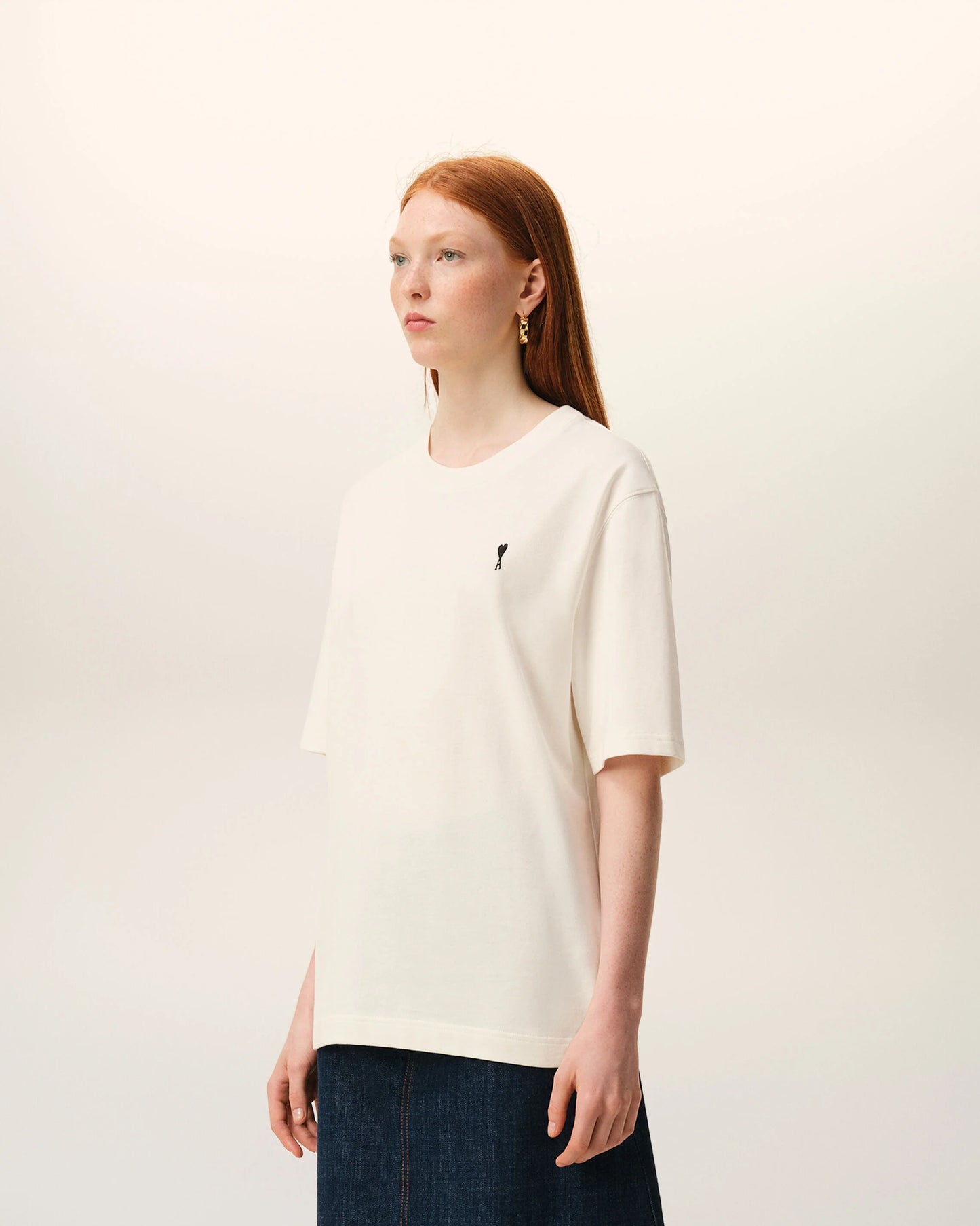 Boxy Fit Short Sleeves ADC T-shirt With Signature Print At Back