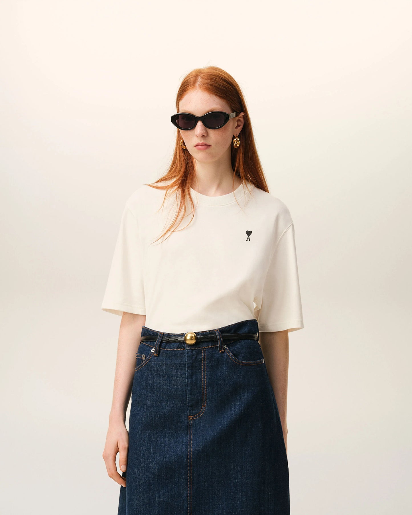 Boxy Fit Short Sleeves ADC T-shirt With Signature Print At Back