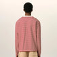 Long Sleeves Striped T shirt With Black Ami De Coeur Emboidery