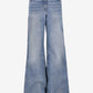 Light blue jeans on a white background
