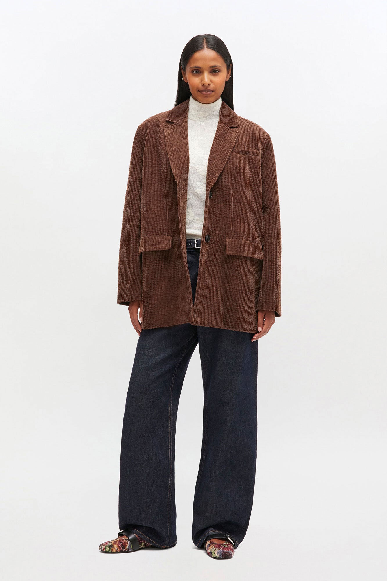 Seersucker Corduroy Blazer