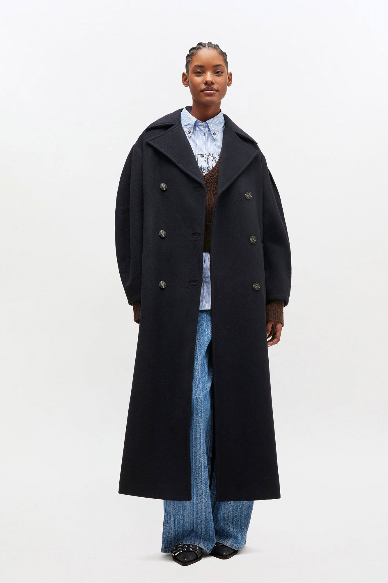 Peacoat Wool Long Coat