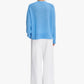Blue sweater on a white background