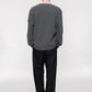 Gray sweater on a white background