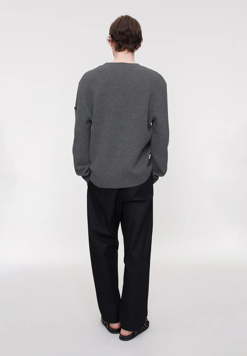 Gray sweater on a white background