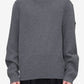 Gray sweater on a white background