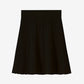 Black pleated skirt on a white background