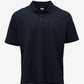 Black polo shirt on a white background