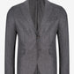 Gray textured blazer on a white background