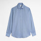 Light blue dress shirt on a white background