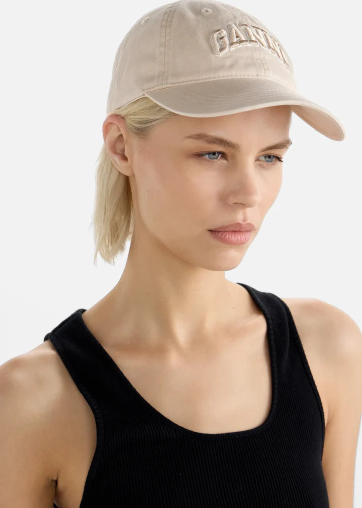 Beige Canvas Cap