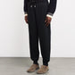 Black sweatpants on a white background