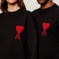 Ami De Coeur Wool Crewneck Sweater