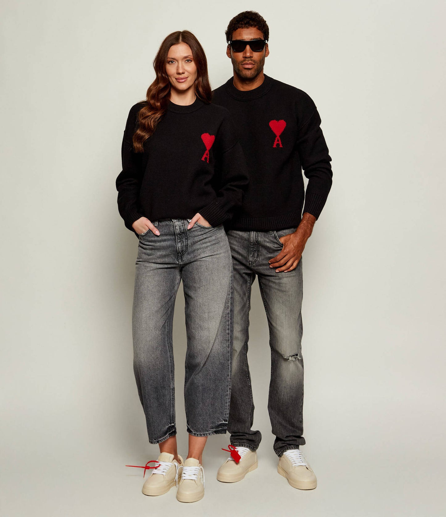 Ami De Coeur Wool Crewneck Sweater