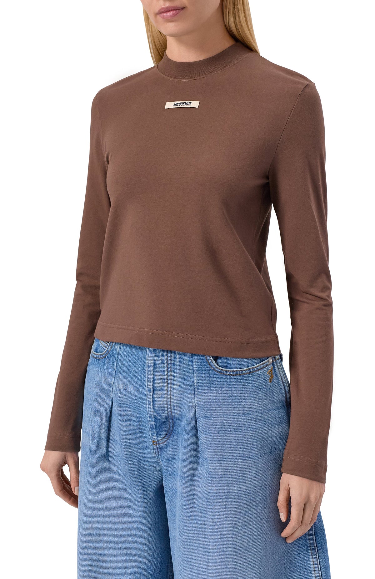 Logo Patch Long Sleeve T Shirt